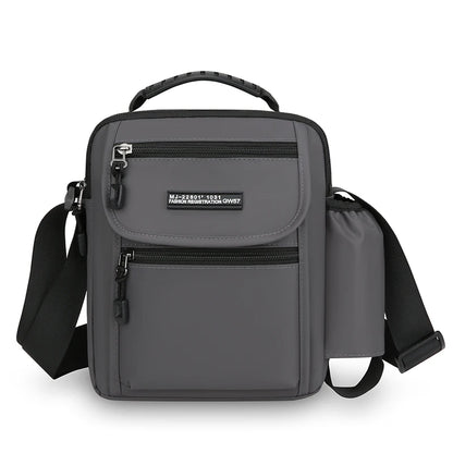 Men's Crossbody Shoulder Bag with Bottle Pocket