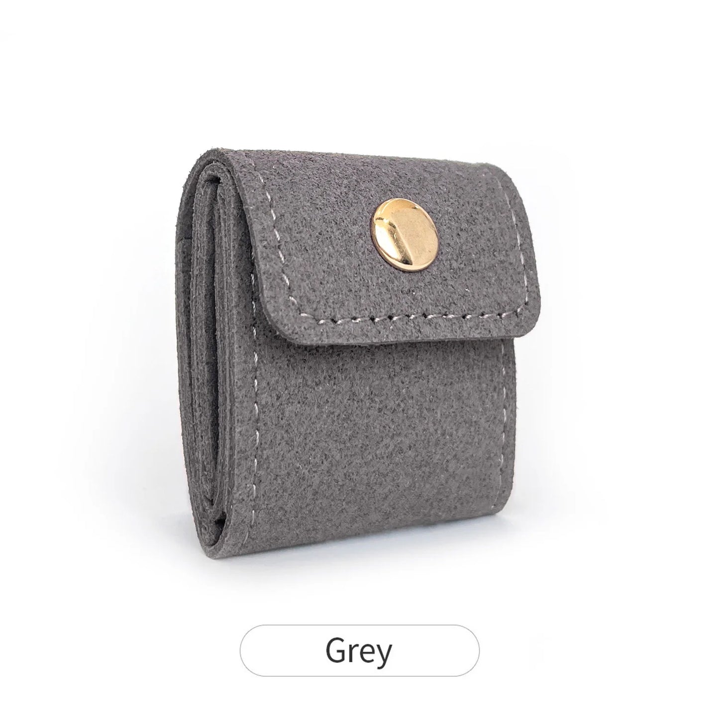Mini Leather Jewelry Storage Bag – Foldable Portable Organizer for Women