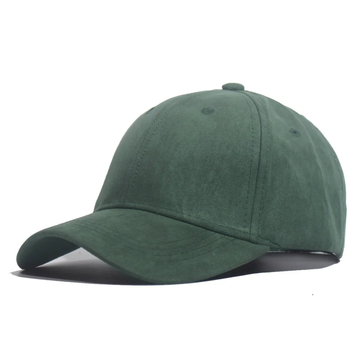 Suede Baseball Cap – Unisex Retro Snapback Hat for Men & Women