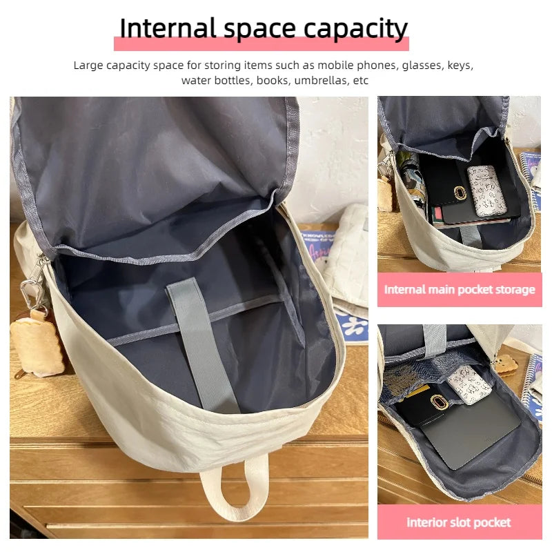 Large Capacity Student Backpack – Lightweight Casual Daypack