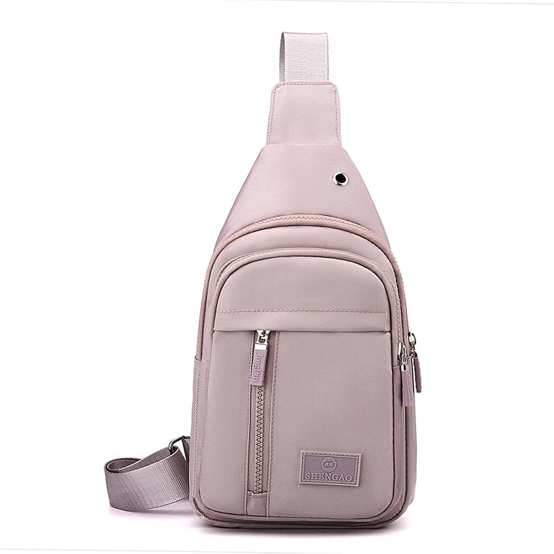Women's Crossbody Chest Bag – Nylon Sling Shoulder Bag