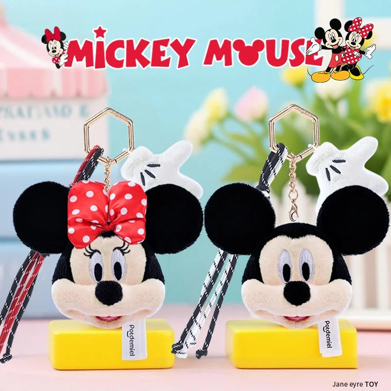 Mickey & Friends Plush Keychain Pendant – Cute Stuffed Doll