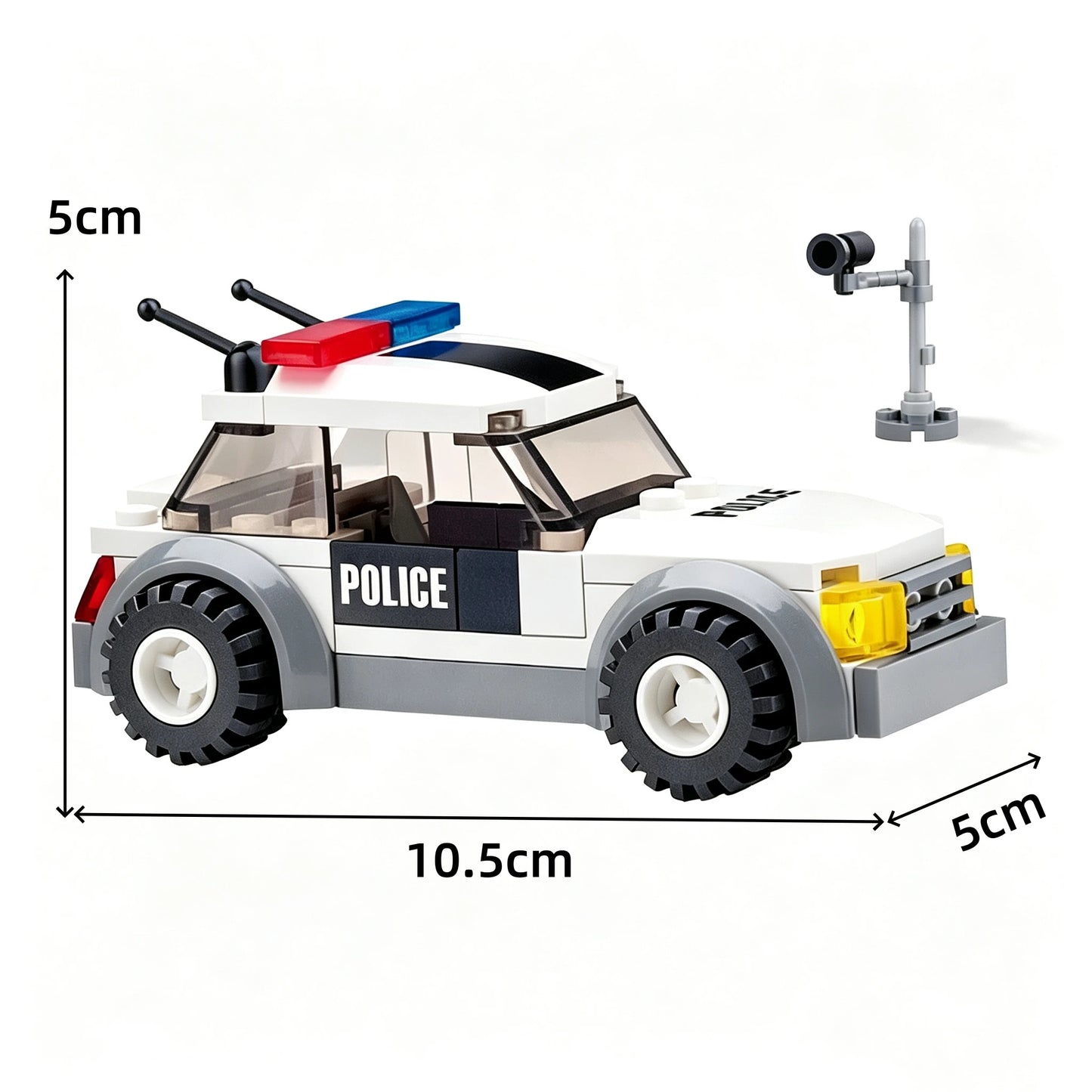 Police Car & Fire Truck Building Block Toy Set – DIY Emergency Vehicles