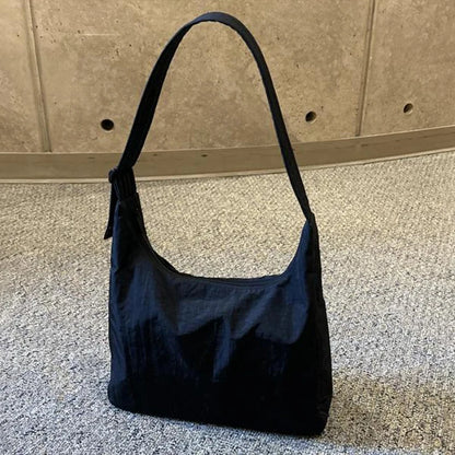 Printed Nylon Shoulder Tote Bag – Women's Large Capacity Handbag