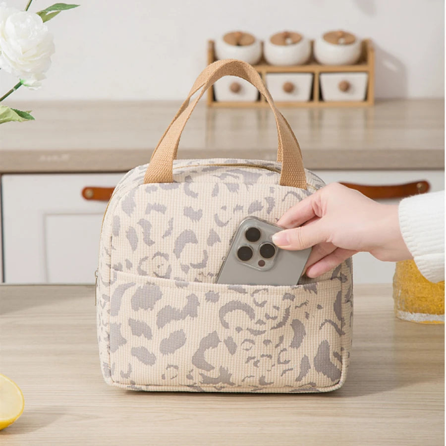 Insulated Lunch Bag – Portable 6L Bento Tote for Kids & Adults