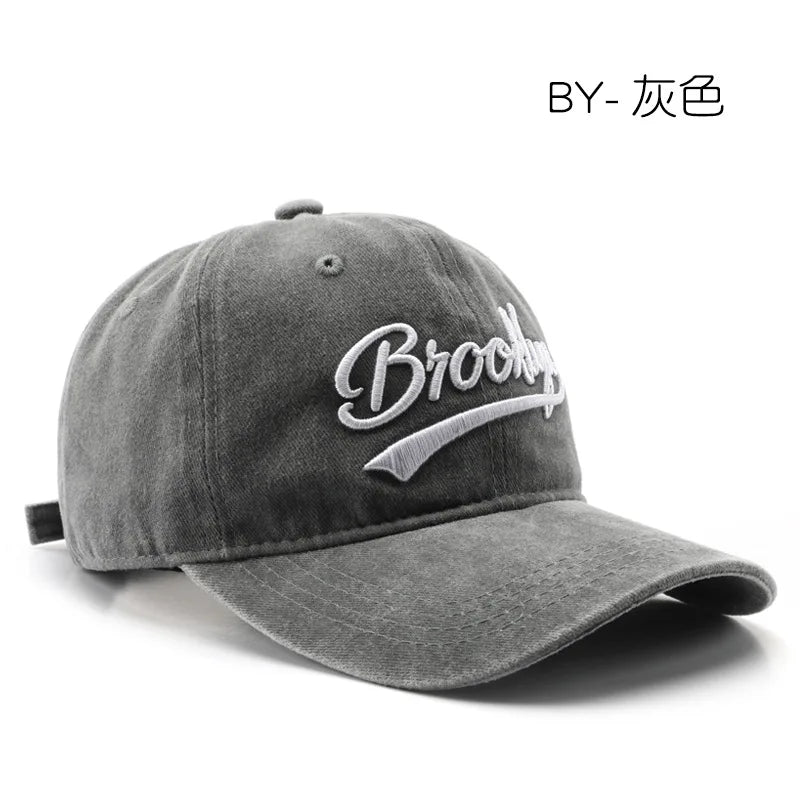 Baseball Cap Embroidery Breathable Retro Unisex Summer Hat
