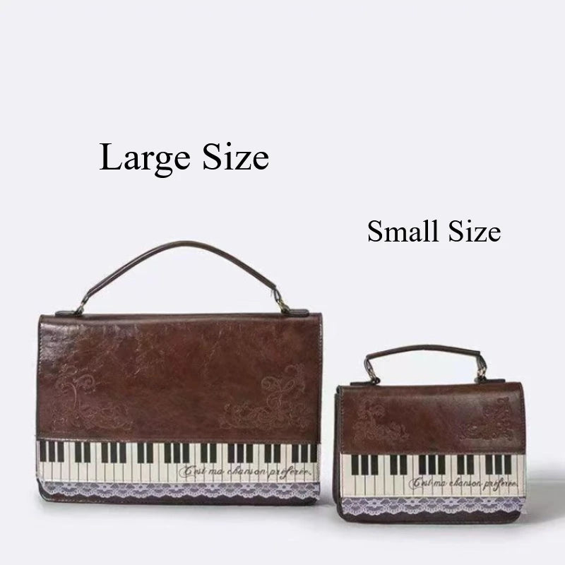 Piano Keyboard Crossbody Bag – Vintage Y2K Shoulder Bag for Women