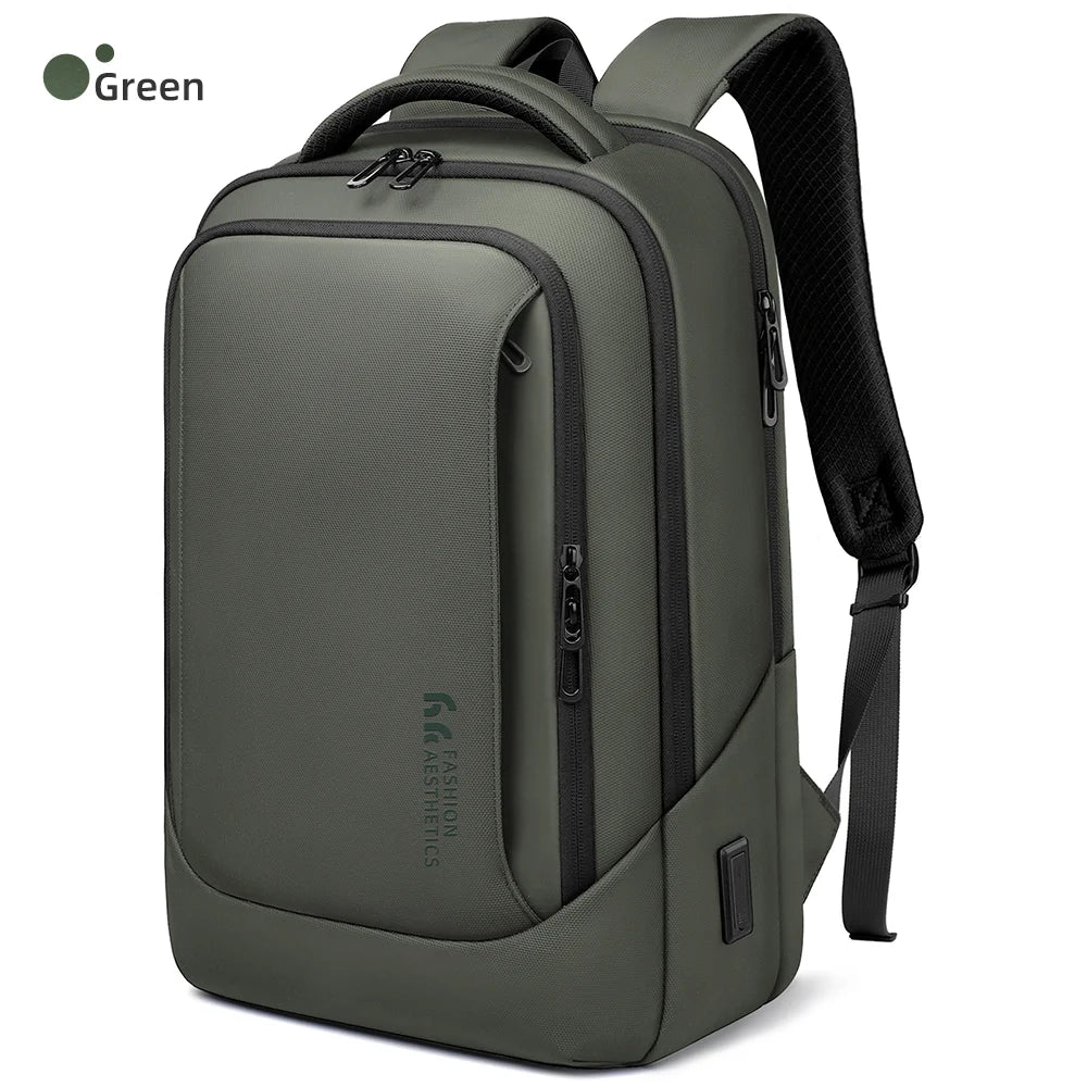 Laptop Backpack for Men, Waterproof Travel Bag with USB Charging Port