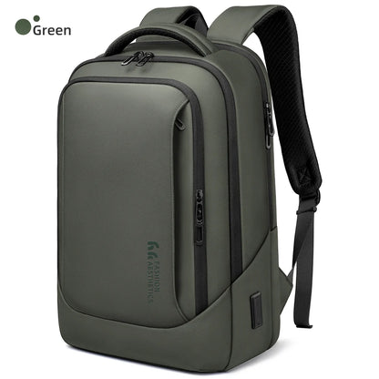 Laptop Backpack for Men, Waterproof Travel Bag with USB Charging Port
