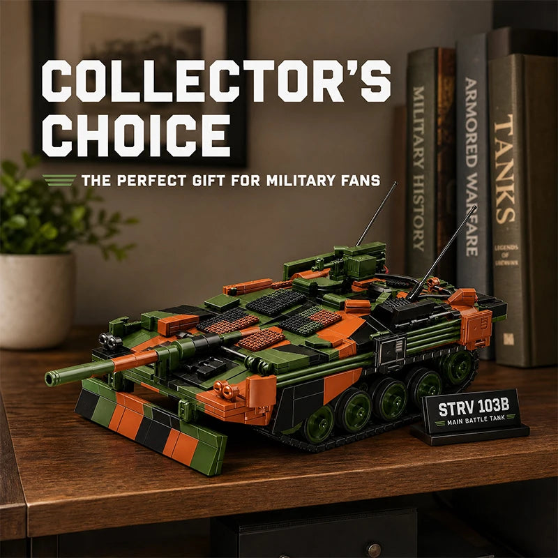 STRV 103B Main Battle Tank Building Blocks Set – 1773 Pcs