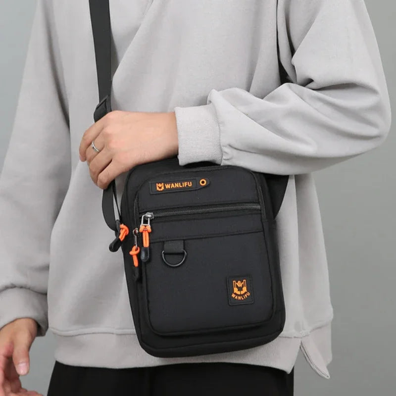 Men's Oxford Messenger Shoulder Bag – Lightweight Crossbody Purse