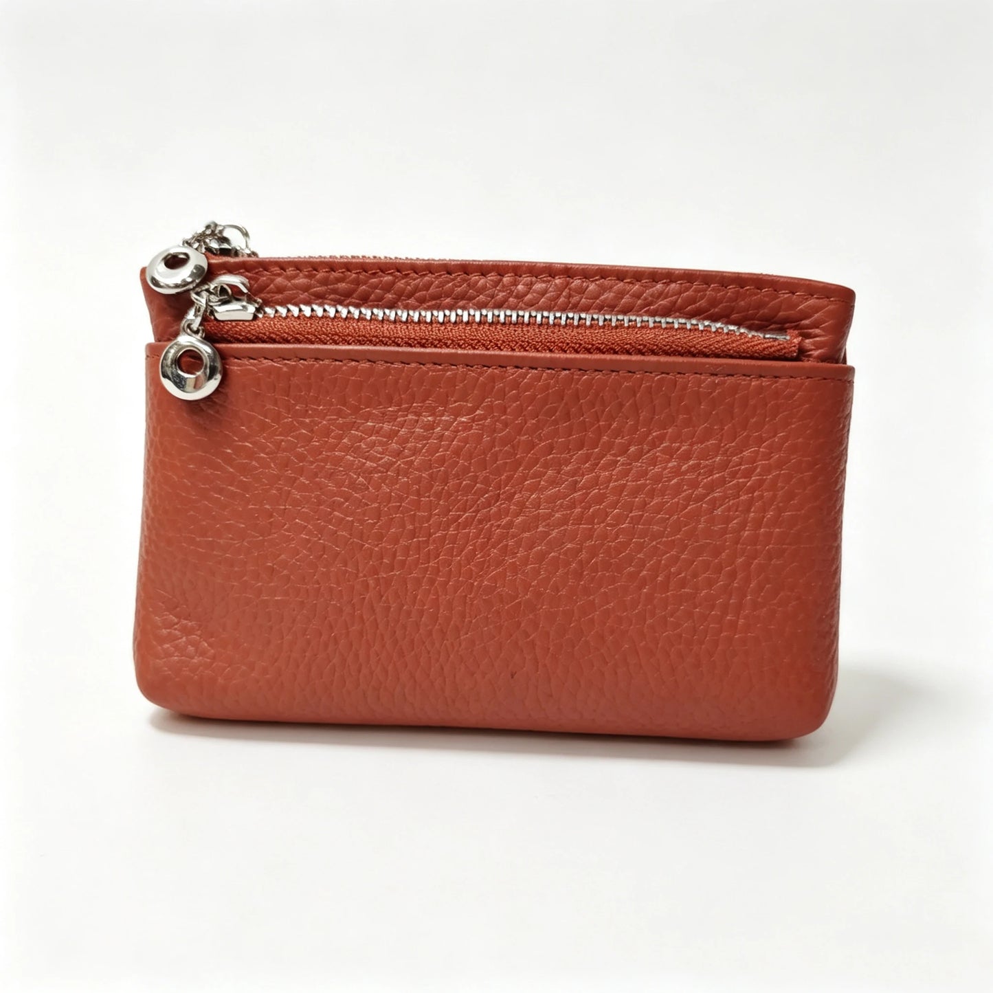 Genuine Leather Zipper Coin Purse for Women