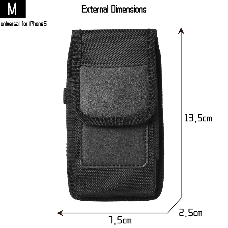 Nylon Cell Phone Waist Bag – Fanny Pack with Belt Loop for Men & Women