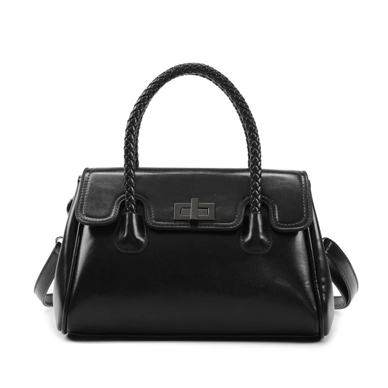 Women's Luxury Leather Handbag – Designer Crossbody Shoulder Bag