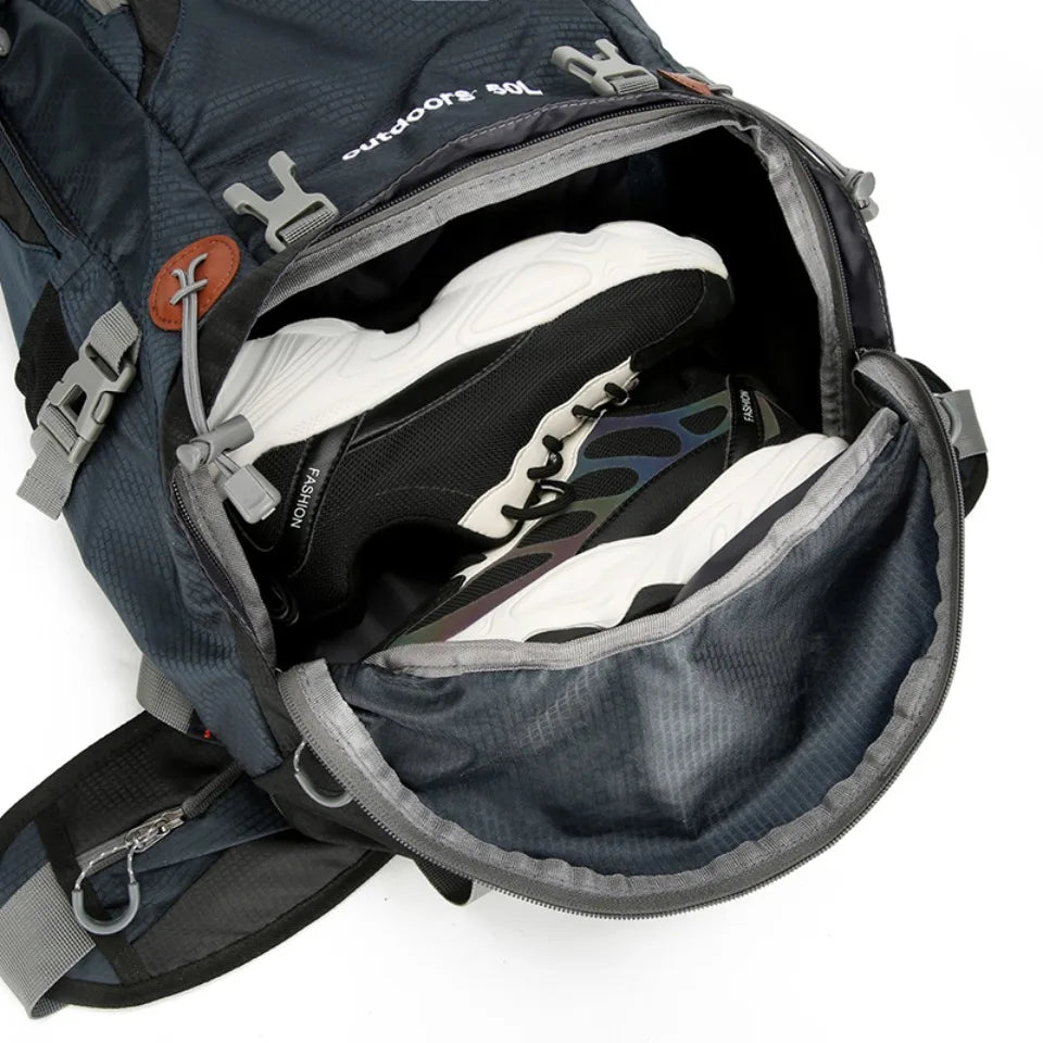 50L Waterproof Hiking Backpack – Large Outdoor Travel Rucksack for Men