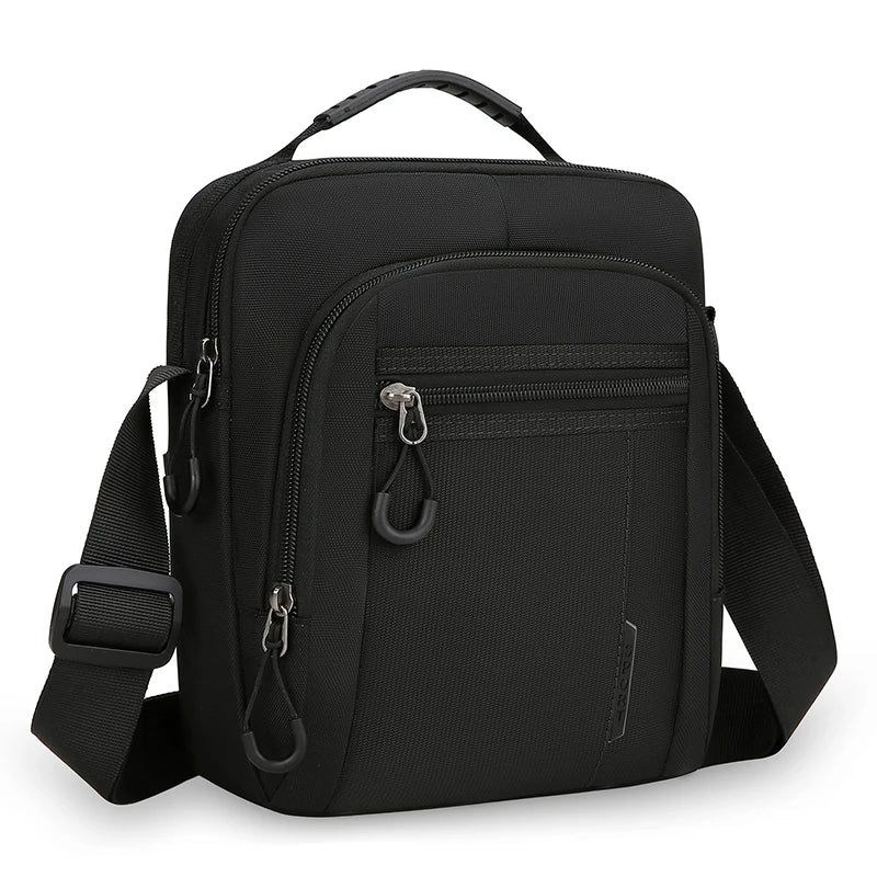 Men's Waterproof Shoulder Bag – Multi-Pocket Outdoor Crossbody