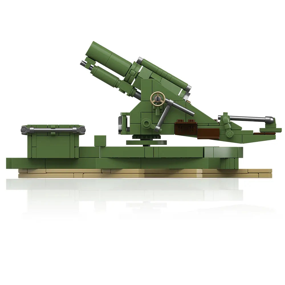 WWII Artillery Cannon Building Blocks Set