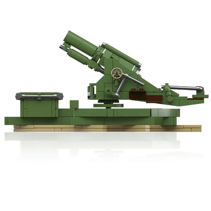 WWII Artillery Cannon Building Blocks Set