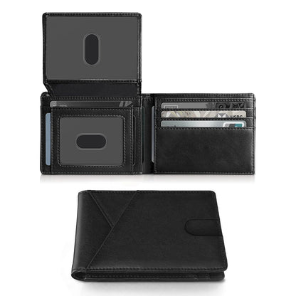 Carbon Fiber Slim Bifold Wallet with Multiple Card Slots