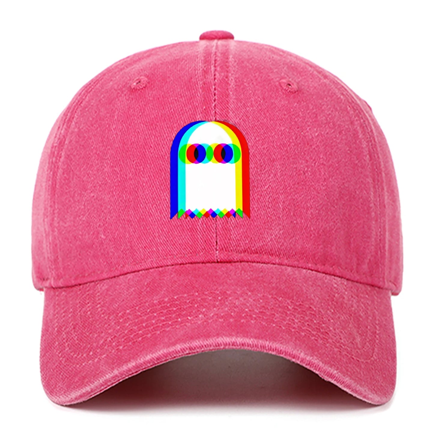 Colorful Ghost Print Baseball Cap – Adjustable Unisex Hat