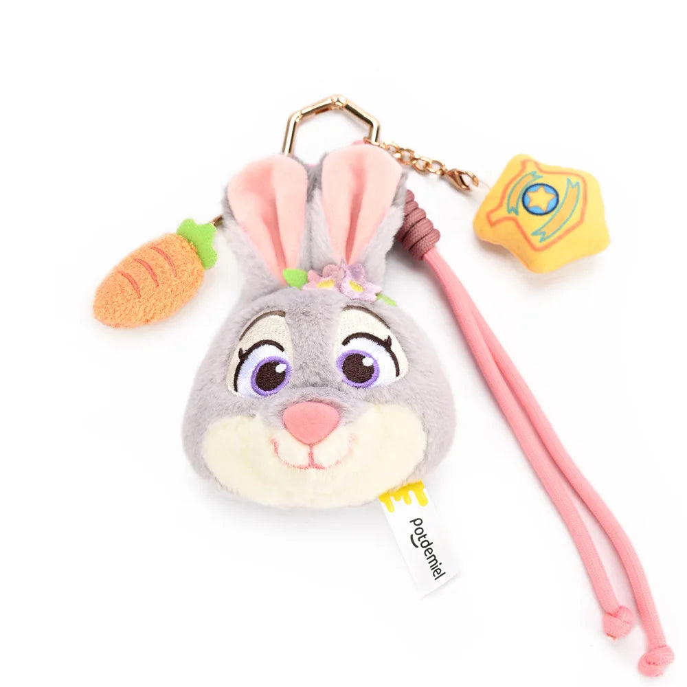 Zootopia Plush Keychain Doll – Cute Bag Charm Pendant