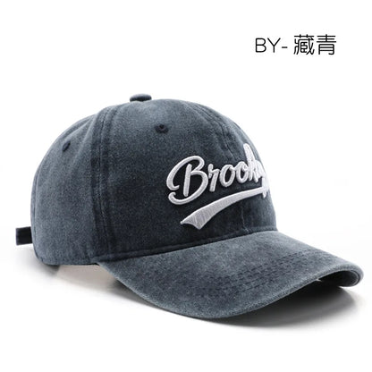 Baseball Cap Embroidery Breathable Retro Unisex Summer Hat