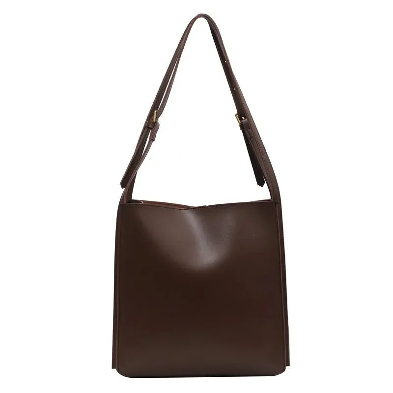 Luxury Leather Tote Bag – Large Capacity Shoulder Handbag