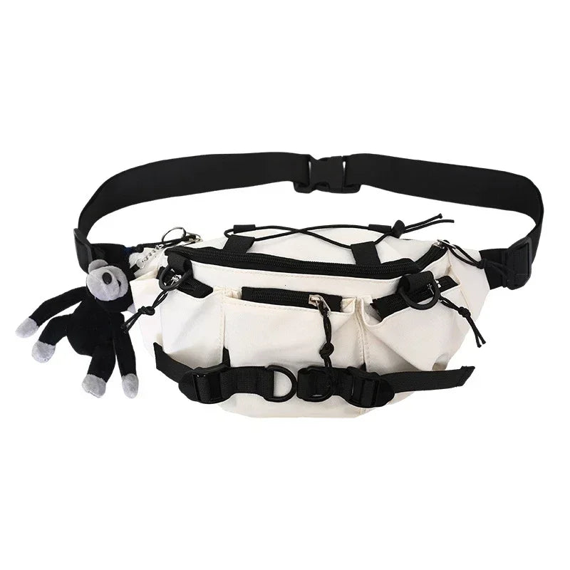 Techwear Crossbody Chest Bag – Punk Hip Hop Shoulder Bag for Men & Women