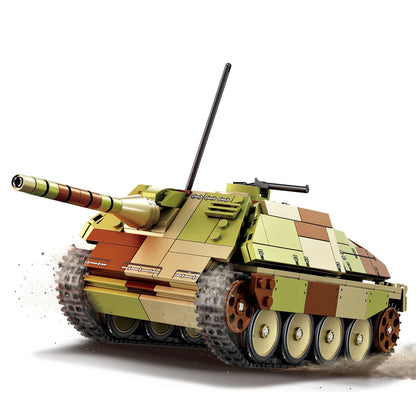 WWII Tank Destroyer Building Blocks Set – Military Brick Model