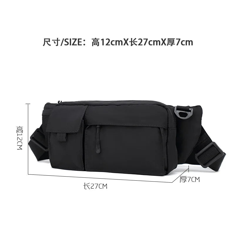 Men's Crossbody Chest Bag – Waterproof Oxford Messenger Bag