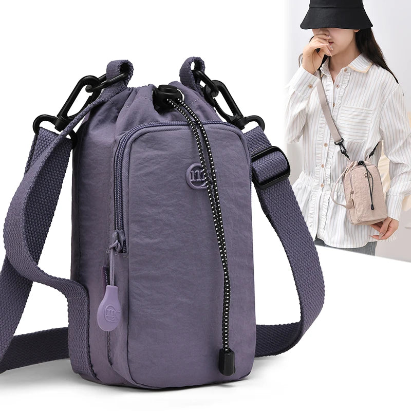 Water Bottle Carrier Bag – Crossbody with Phone Pocket