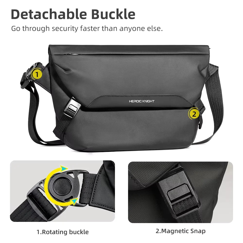 Waterproof Crossbody Bag for Men – Lightweight Messenger Sling Pack