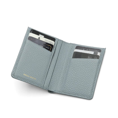 RFID Blocking Slim Leather Card Case Wallet for Men