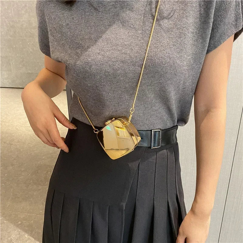 Acrylic Mini Crossbody Purse – Designer Lipstick Clutch Bag