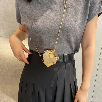 Acrylic Mini Crossbody Purse – Designer Lipstick Clutch Bag