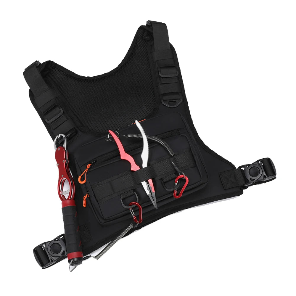 Tactical Chest Rig Vest Bag – Outdoor Fishing, Running & Cycling Pack