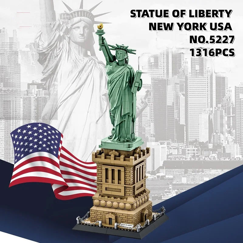 Statue of Liberty Building Blocks Set – 1316pcs Architecture Model