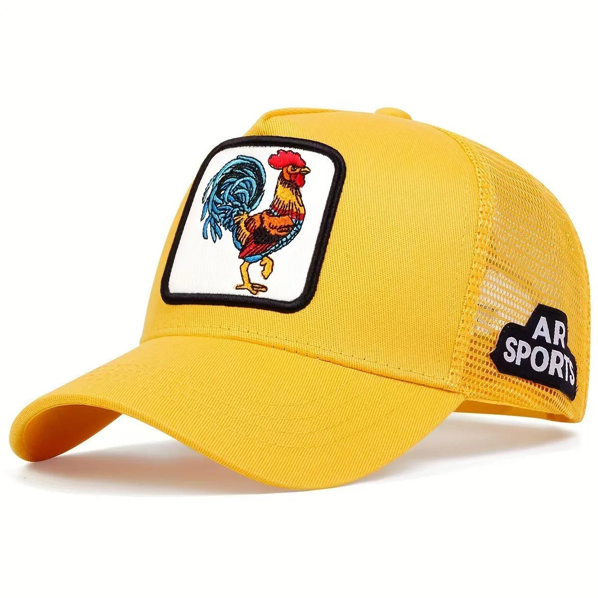 Cute Animal Embroidery Trucker Cap – Mesh Baseball Hat