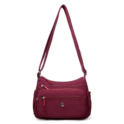 Nylon Crossbody Bag for Women – Large Capacity Multi-Pocket Shoulder Bag