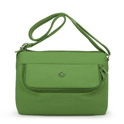 Waterproof Nylon Crossbody Bag – Lightweight Multi-Pocket Shoulder Bag