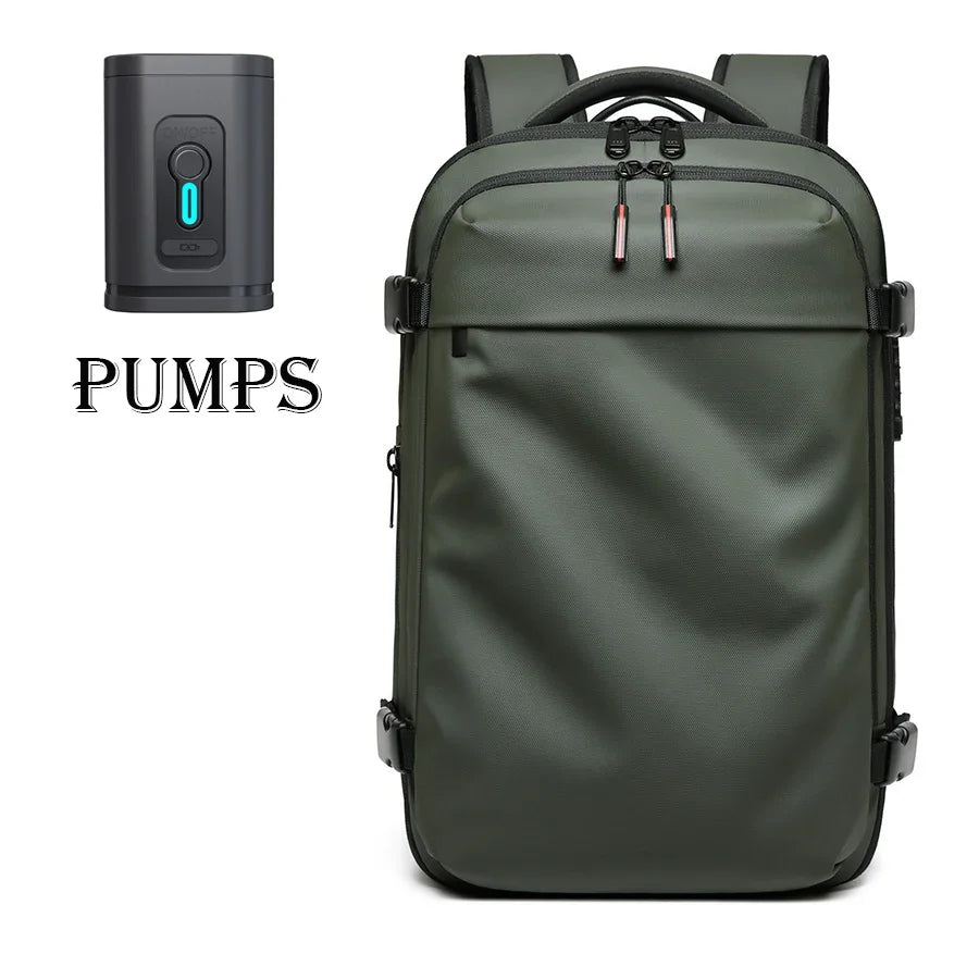 Vacuum Compression Travel Backpack – 17" Laptop, Large Capacity