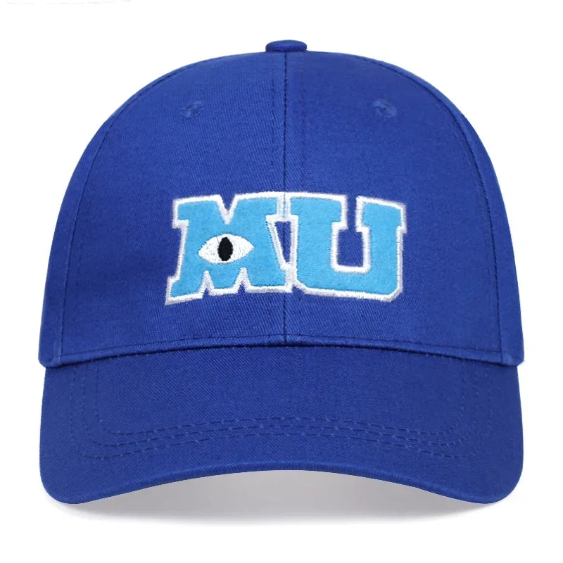 Monsters University MU Embroidered Baseball Cap – Unisex Cotton Sun Hat