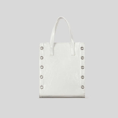 Rivet Buckets Bag Designer Women Handbags Luxury Pu Leather Shoulder Crossbody Bags Punk Small Tote