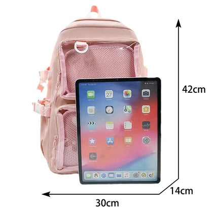 Kawaii Ita Backpack – Transparent Window School Bag for Women