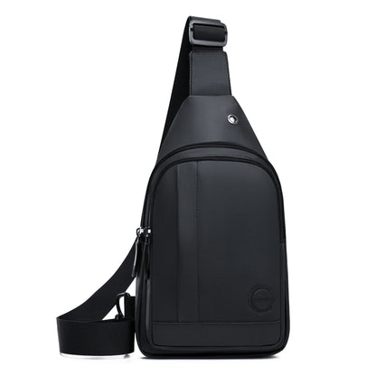 Men's Nylon Sling Chest Bag Waterproof Crossbody Pack