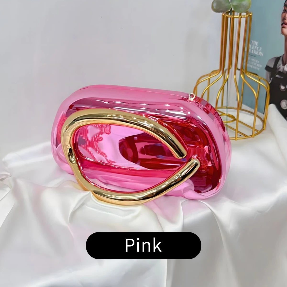 Acrylic Box Clutch Bag Women's Evening Handbag Wedding Party Purse