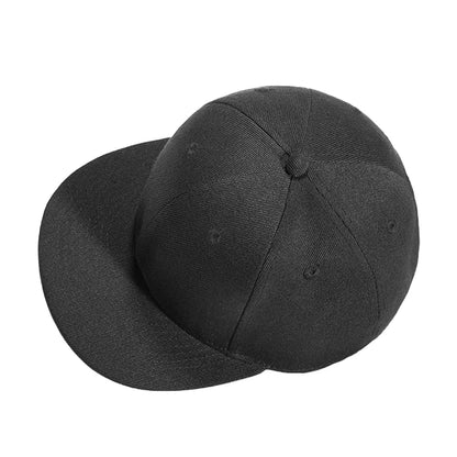 Unisex Baseball Cap Men Women Hip-Hop Flat-Brimmed Outdoor Snapback Hat Flat Brim Trendy Leisure