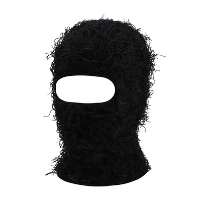 Balaclava Ski Mask – Distressed Knit Full Face Winter Hat
