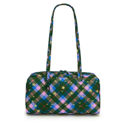 Nylon Shoulder Bag – Polka Dot & Leopard Print Tote for Women