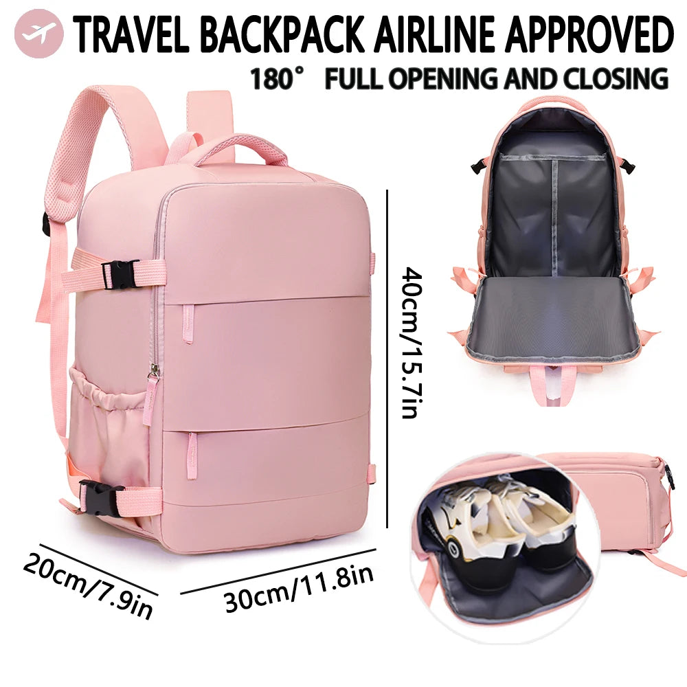 Airline Approved Travel Backpack – Large Capacity Carry On